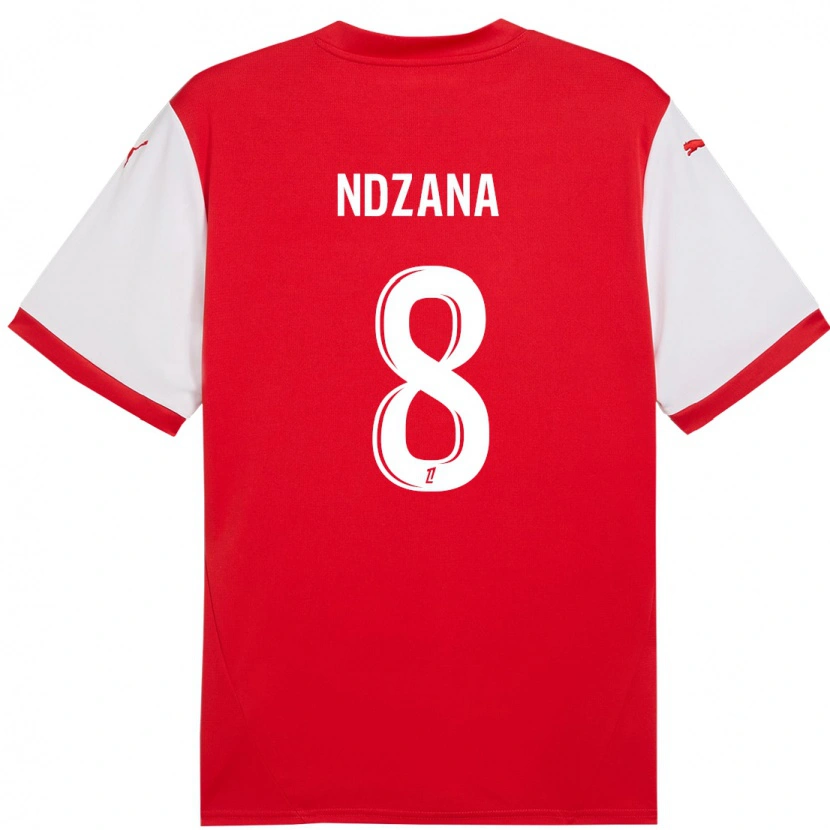 Danxen Donna Maglia Colette Ndzana #8 Rosso Bianco Kit Gara Home 2024/25 Maglietta