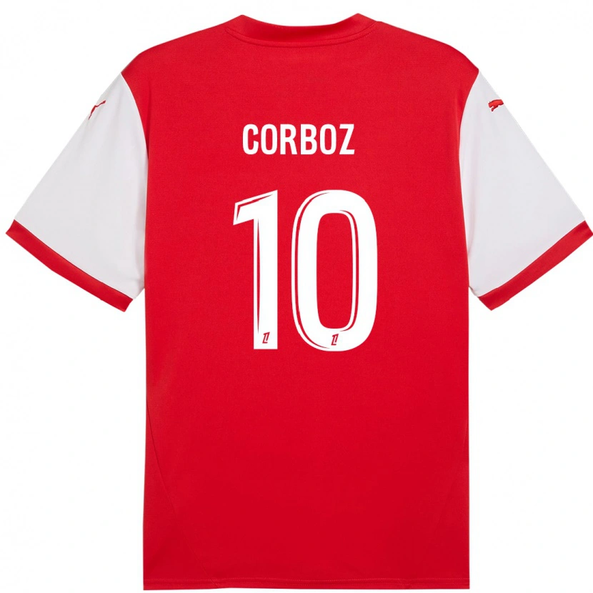 Danxen Donna Maglia Rachel Corboz #10 Rosso Bianco Kit Gara Home 2024/25 Maglietta