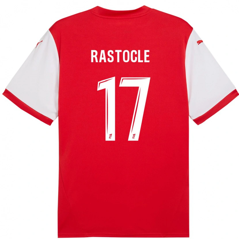 Danxen Donna Maglia Jade Rastocle #17 Rosso Bianco Kit Gara Home 2024/25 Maglietta