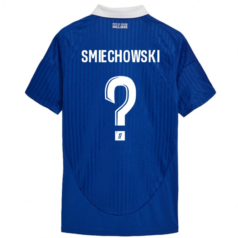 Danxen Donna Maglia Artur Smiechowski #0 Blu Bianco Kit Gara Home 2024/25 Maglietta