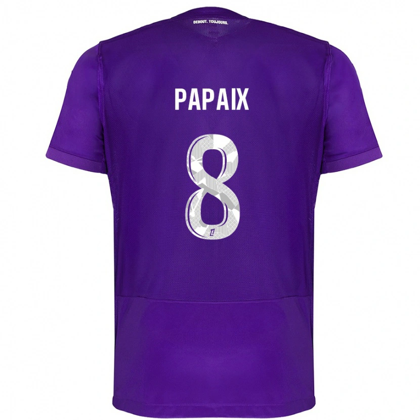 Danxen Donna Maglia Pauline Papaix #8 Viola Bianco Kit Gara Home 2024/25 Maglietta