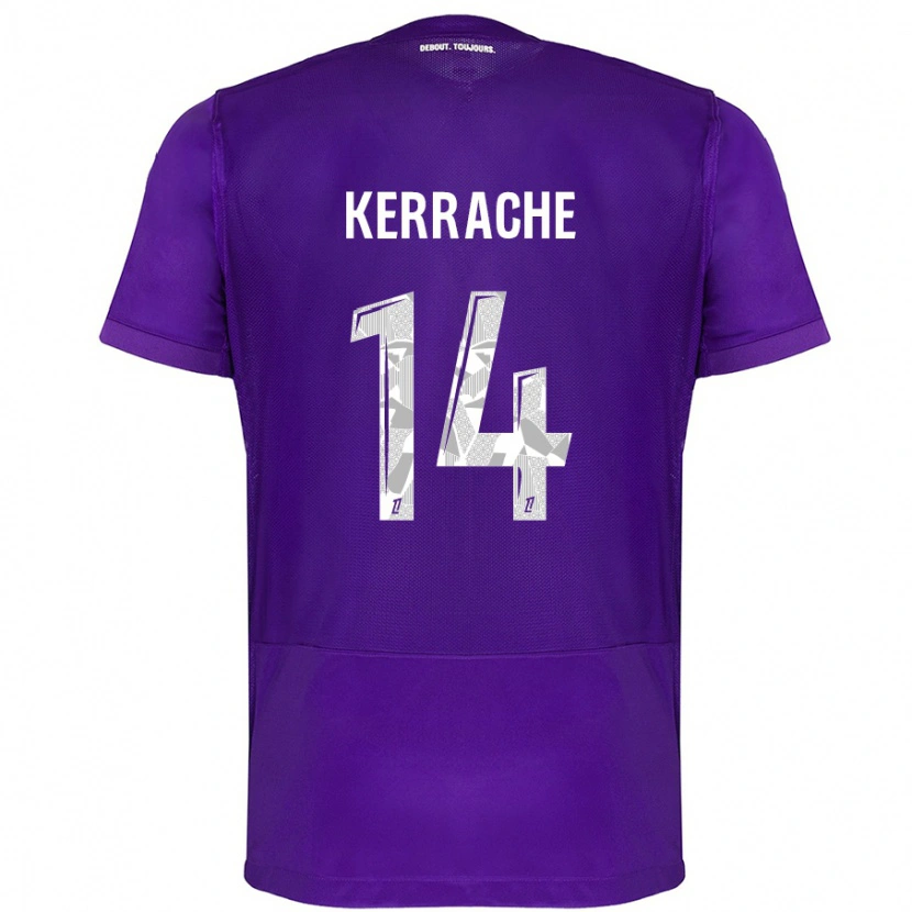 Danxen Donna Maglia Marina Kerrache #14 Viola Bianco Kit Gara Home 2024/25 Maglietta