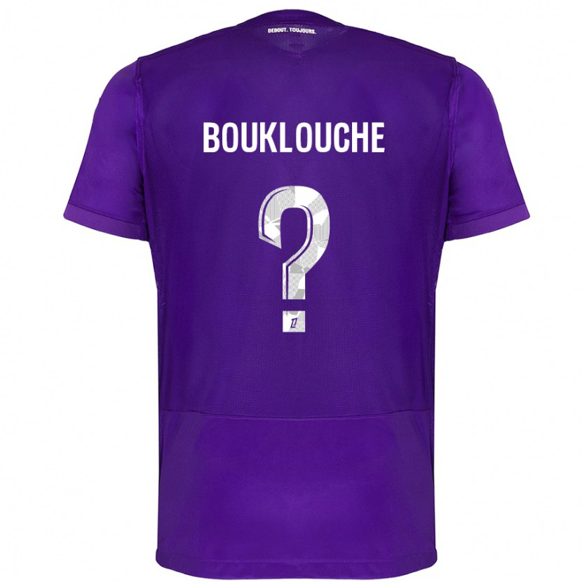 Danxen Donna Maglia Kelyan Bouklouche #0 Viola Bianco Kit Gara Home 2024/25 Maglietta