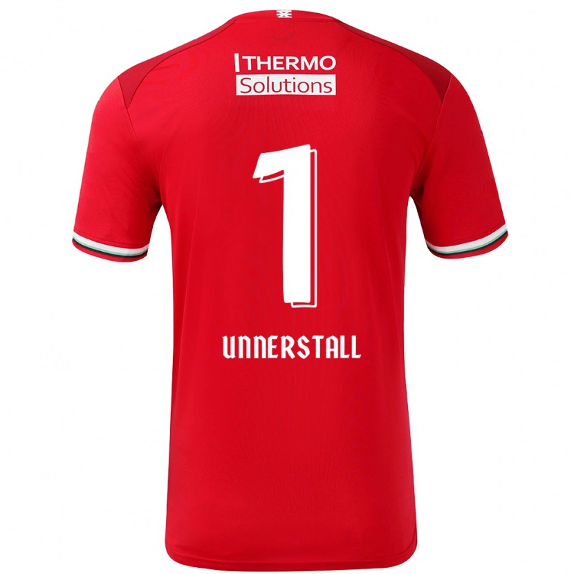 Danxen Donna Maglia Lars Unnerstall #1 Rosso Bianco Kit Gara Home 2024/25 Maglietta