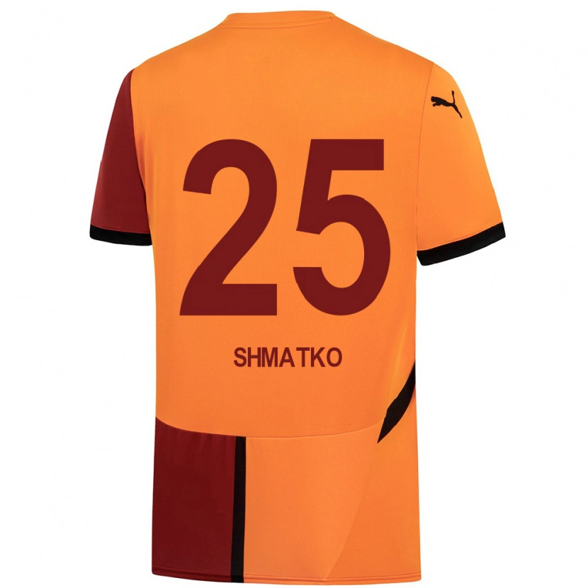 Danxen Donna Maglia Lyubov Shmatko #25 Giallo Rosso Kit Gara Home 2024/25 Maglietta