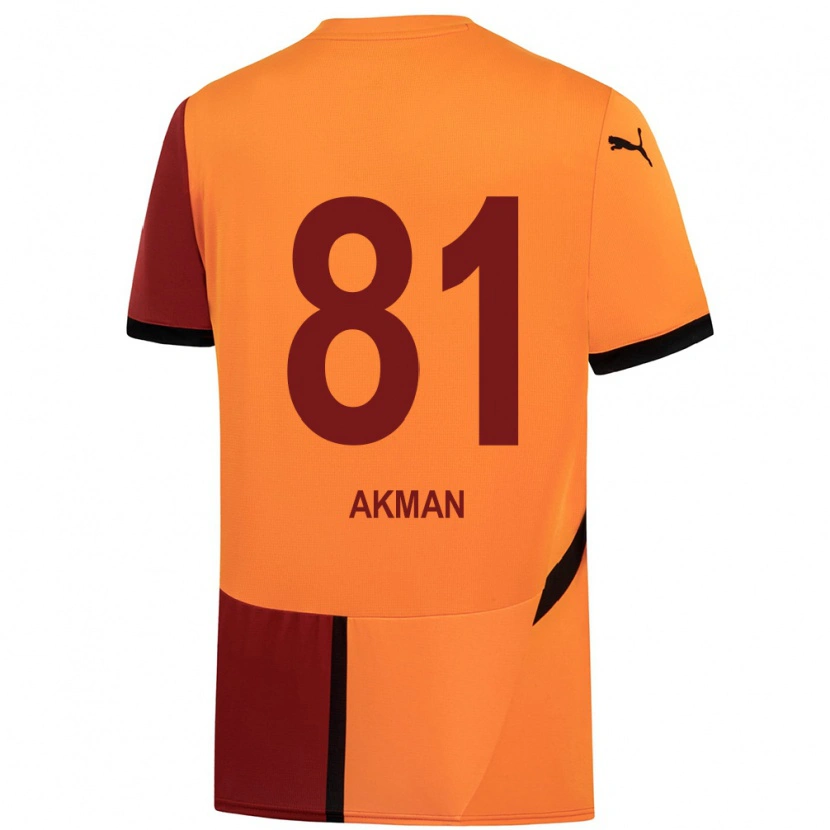 Danxen Donna Maglia Hamza Akman #81 Giallo Rosso Kit Gara Home 2024/25 Maglietta