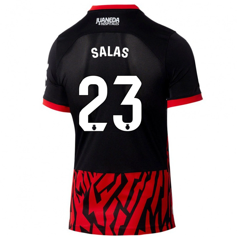 Danxen Donna Maglia Jan Salas #23 Nero Rosso Kit Gara Home 2024/25 Maglietta
