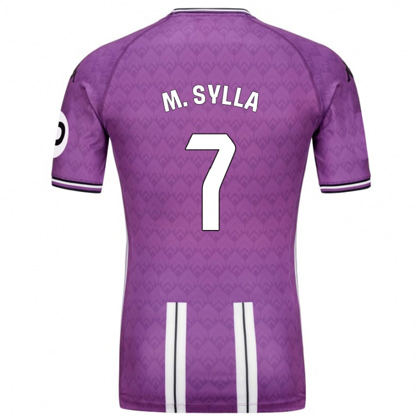 Danxen Donna Maglia Mamadou Sylla #7 Viola Bianco Kit Gara Home 2024/25 Maglietta