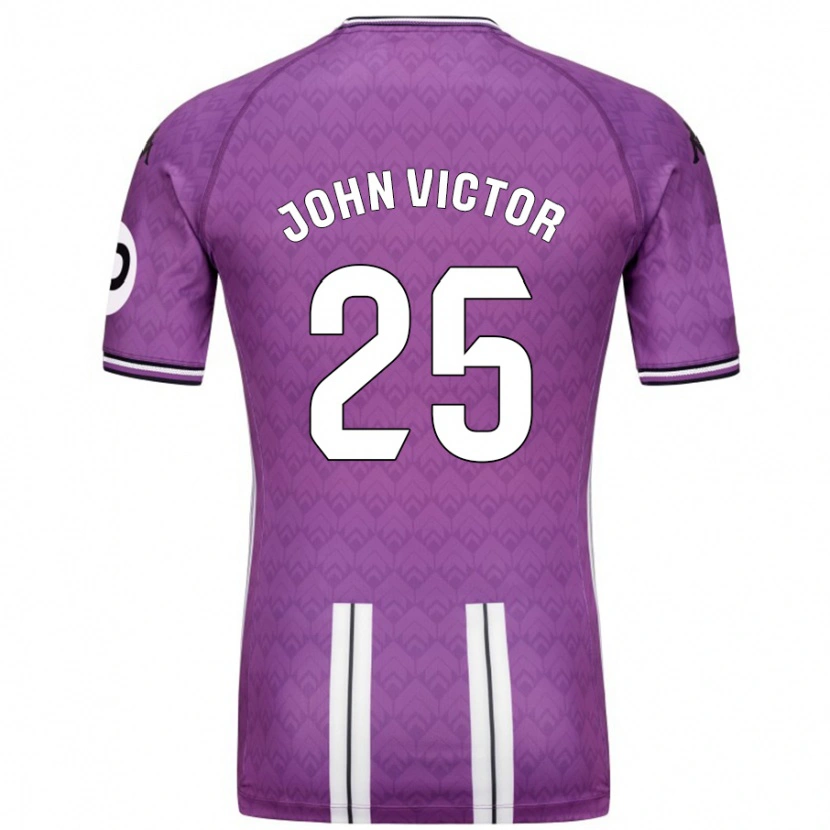 Danxen Donna Maglia John Victor #25 Viola Bianco Kit Gara Home 2024/25 Maglietta