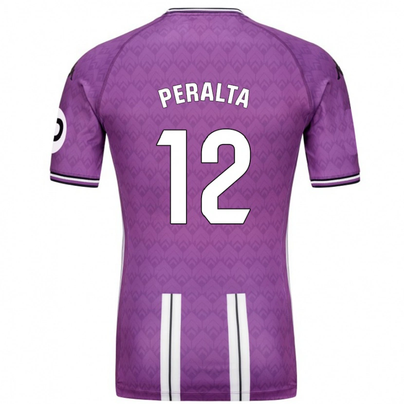 Danxen Donna Maglia Fernando Peralta #12 Viola Bianco Kit Gara Home 2024/25 Maglietta