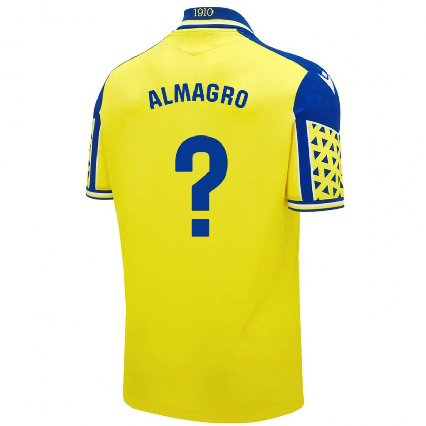 Danxen Donna Maglia Samu Almagro #0 Giallo Blu Kit Gara Home 2024/25 Maglietta