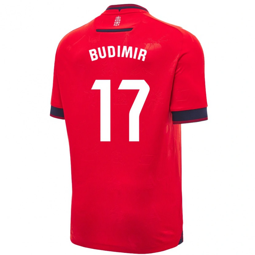 Danxen Donna Maglia Ante Budimir #17 Rosso Bianco Kit Gara Home 2024/25 Maglietta