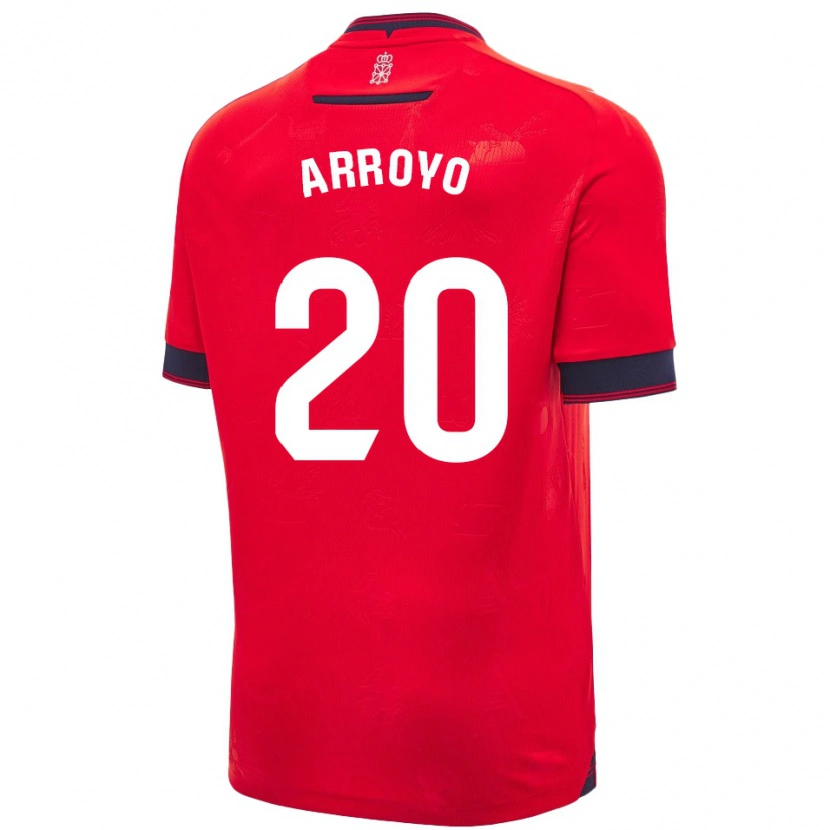 Danxen Donna Maglia Roberto Arroyo #20 Rosso Bianco Kit Gara Home 2024/25 Maglietta