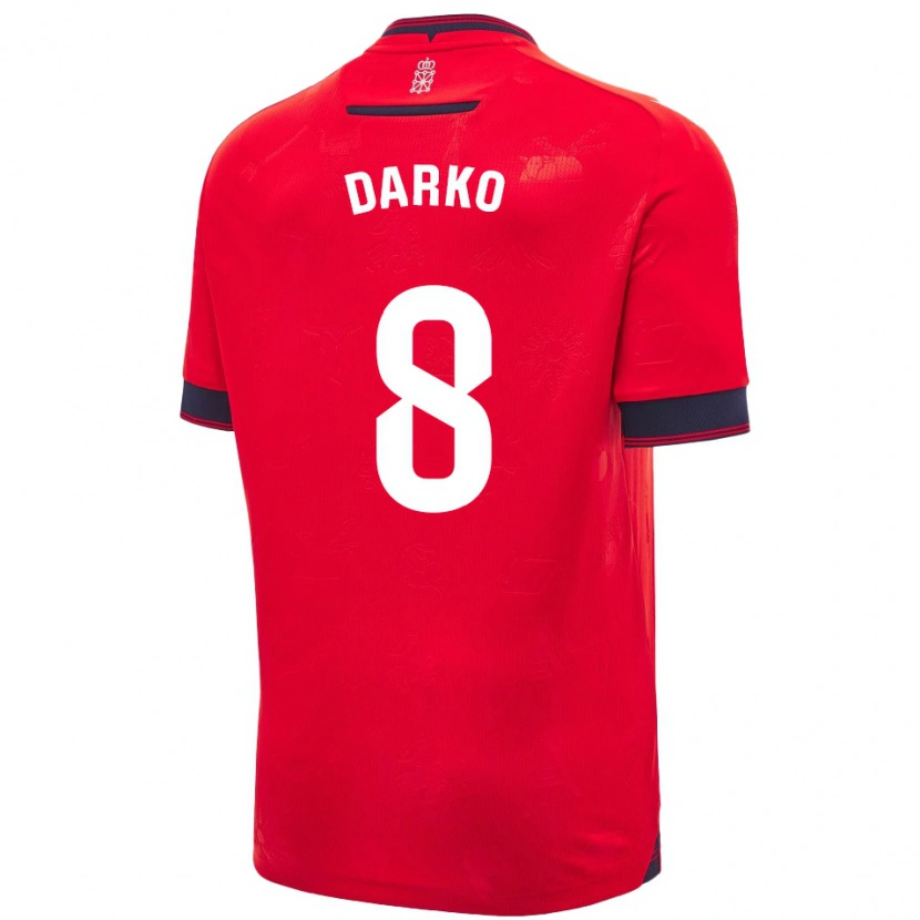 Danxen Donna Maglia Darko Brasanac #8 Rosso Bianco Kit Gara Home 2024/25 Maglietta
