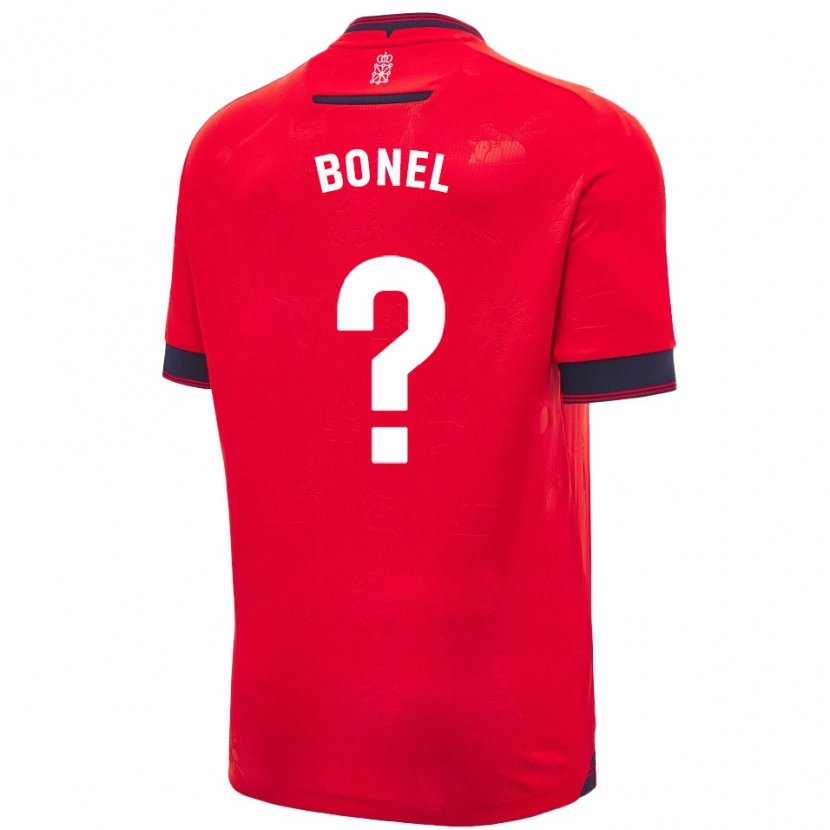 Danxen Donna Maglia Aimar Bonel #0 Rosso Bianco Kit Gara Home 2024/25 Maglietta