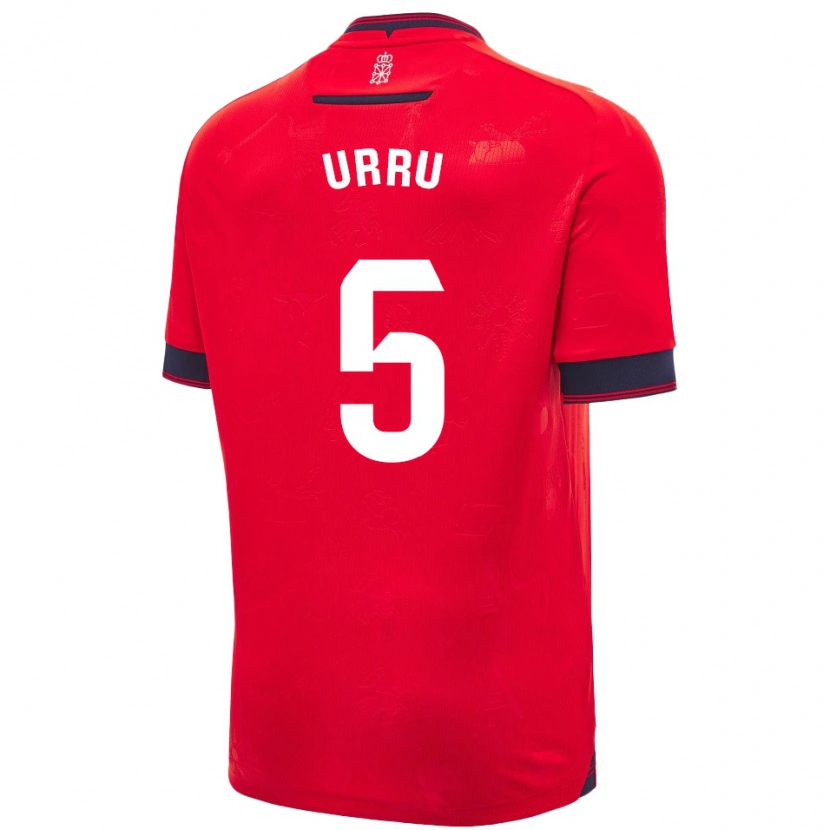 Danxen Donna Maglia Irati Urruzola Bermúdez #5 Rosso Bianco Kit Gara Home 2024/25 Maglietta