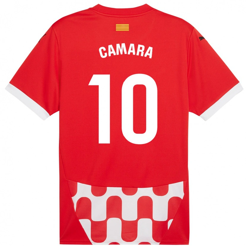 Danxen Donna Maglia Dawda Camara #10 Rosso Bianco Kit Gara Home 2024/25 Maglietta
