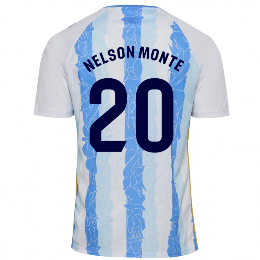 Danxen Donna Maglia Nélson Monte #20 Bianco Blu Kit Gara Home 2024/25 Maglietta