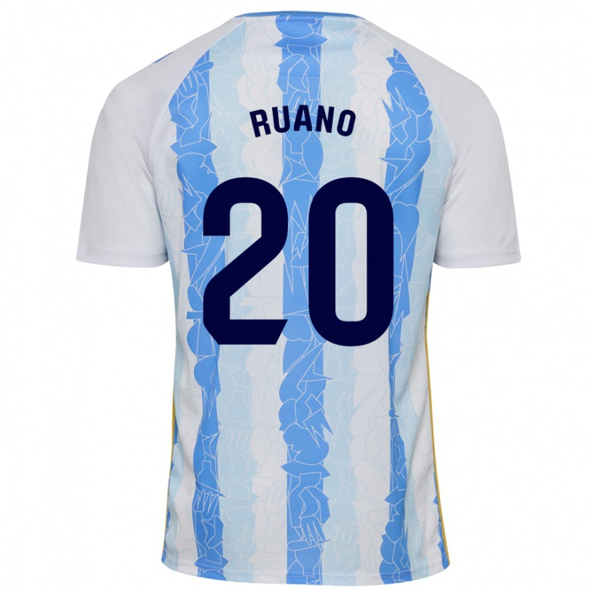 Danxen Donna Maglia Celia Ruano #20 Bianco Blu Kit Gara Home 2024/25 Maglietta
