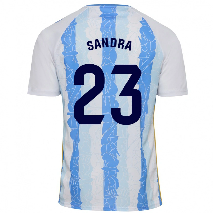Danxen Donna Maglia Sandra #23 Bianco Blu Kit Gara Home 2024/25 Maglietta
