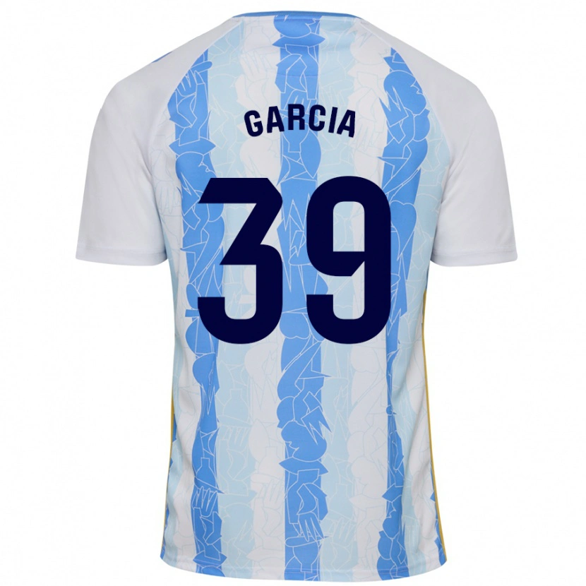 Danxen Donna Maglia Claudia García #39 Bianco Blu Kit Gara Home 2024/25 Maglietta