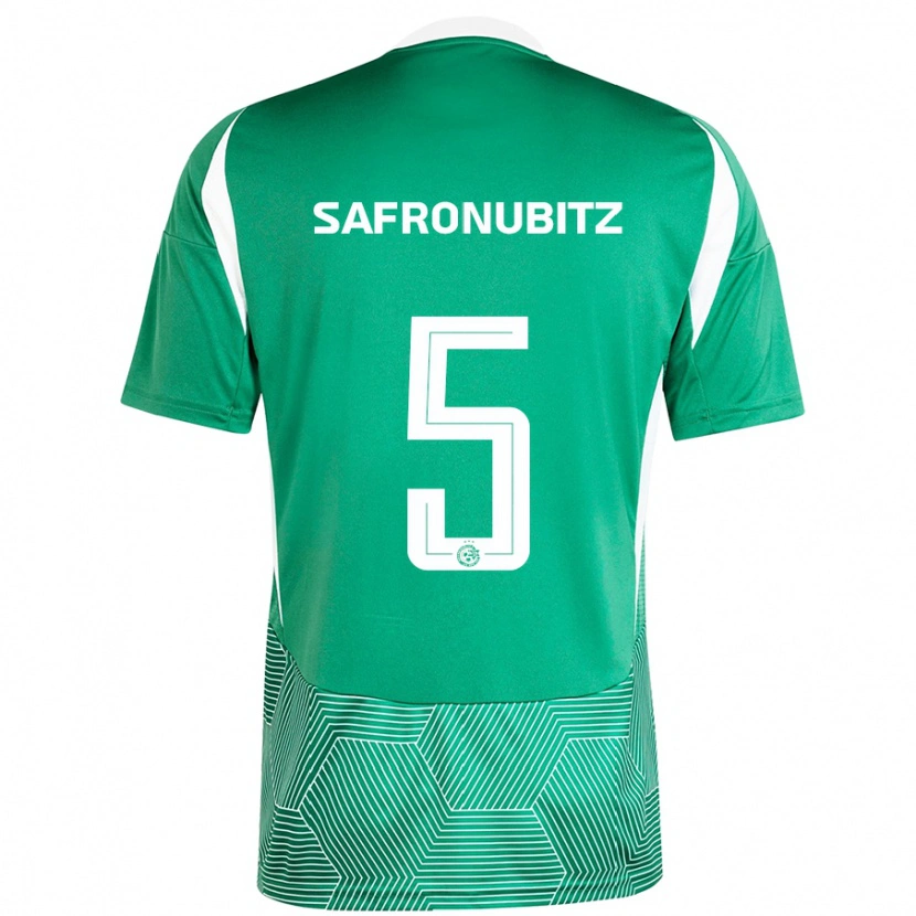Danxen Donna Maglia Dan Safronubitz #5 Verde Bianco Kit Gara Home 2024/25 Maglietta