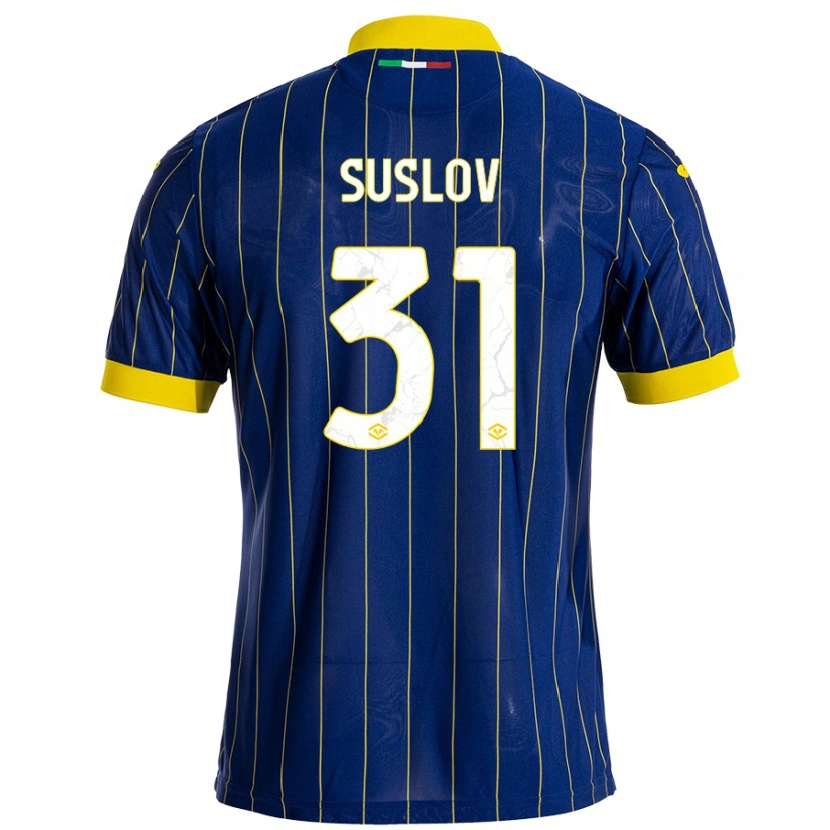 Danxen Donna Maglia Tomas Suslov #31 Blu Giallo Kit Gara Home 2024/25 Maglietta