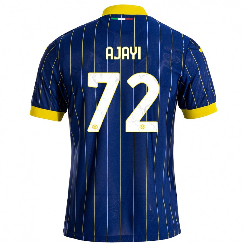 Danxen Donna Maglia Junior Ajayi #72 Blu Giallo Kit Gara Home 2024/25 Maglietta