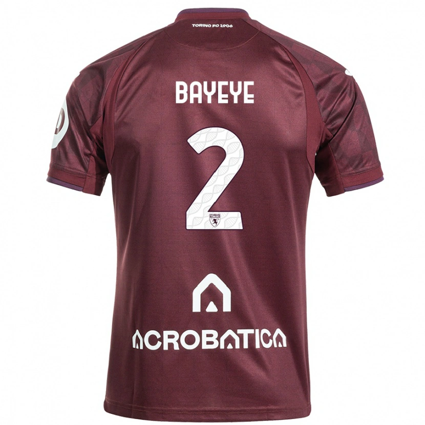 Danxen Donna Maglia Brian Bayeye #2 Marrone Bianco Kit Gara Home 2024/25 Maglietta