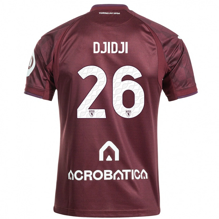 Danxen Donna Maglia Koffi Djidji #26 Marrone Bianco Kit Gara Home 2024/25 Maglietta