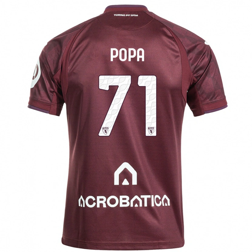Danxen Donna Maglia Mihai Popa #71 Marrone Bianco Kit Gara Home 2024/25 Maglietta