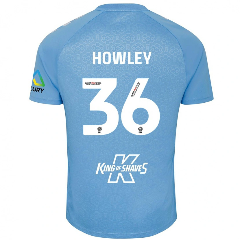 Danxen Donna Maglia Ryan Howley #36 Blu Bianco Kit Gara Home 2024/25 Maglietta