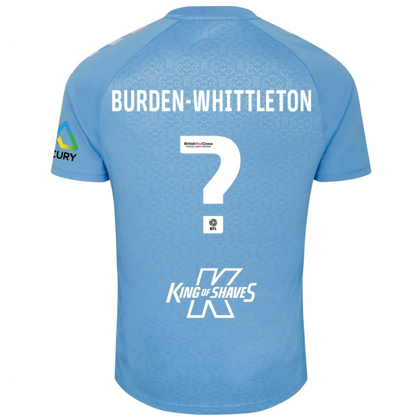 Danxen Donna Maglia Charlie Burden-Whittleton #0 Blu Bianco Kit Gara Home 2024/25 Maglietta