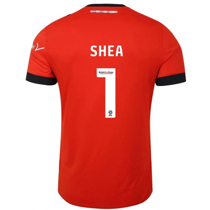 Danxen Donna Maglia James Shea #1 Arancione Nero Kit Gara Home 2024/25 Maglietta