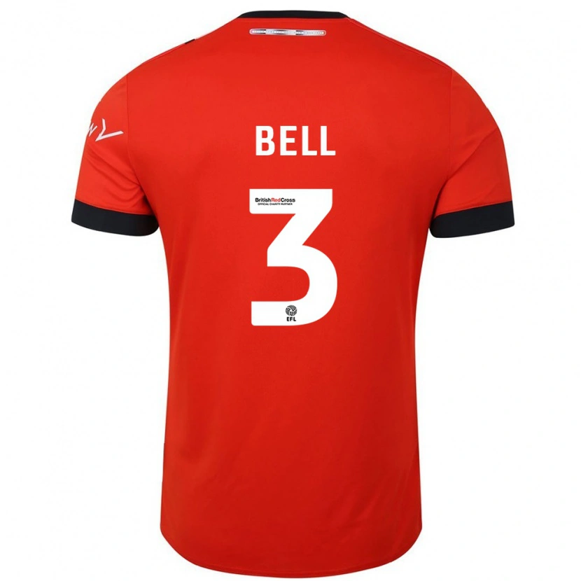 Danxen Donna Maglia Amari'i Bell #3 Arancione Nero Kit Gara Home 2024/25 Maglietta