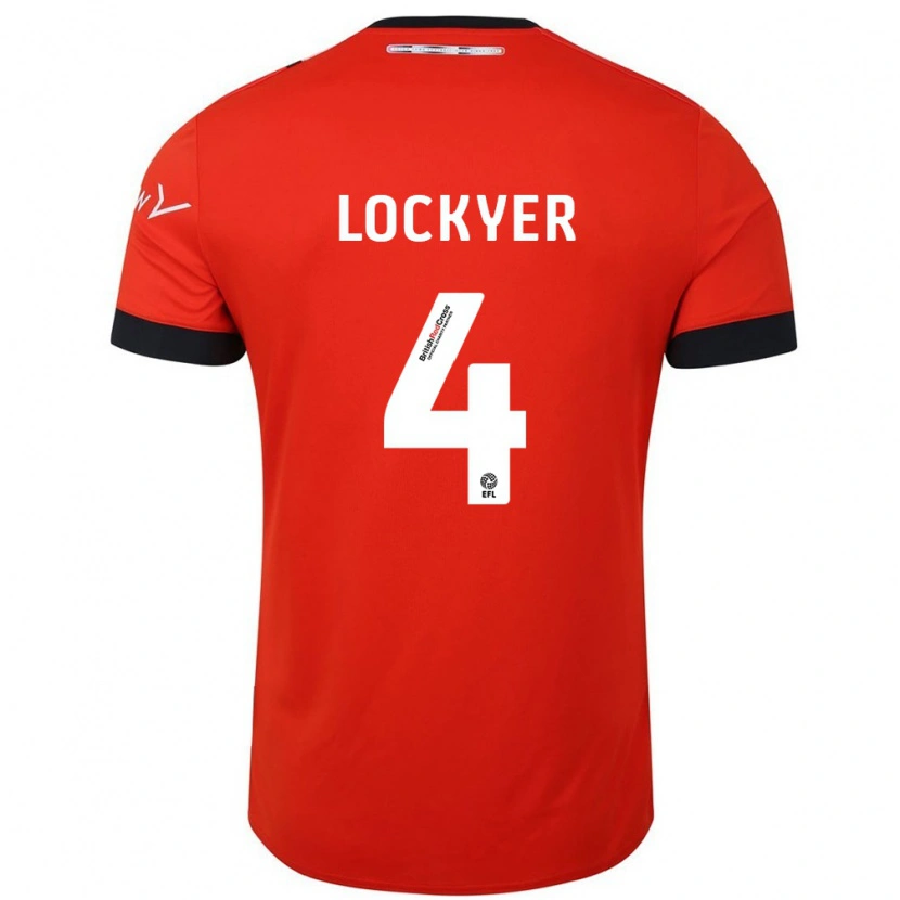 Danxen Donna Maglia Tom Lockyer #4 Arancione Nero Kit Gara Home 2024/25 Maglietta