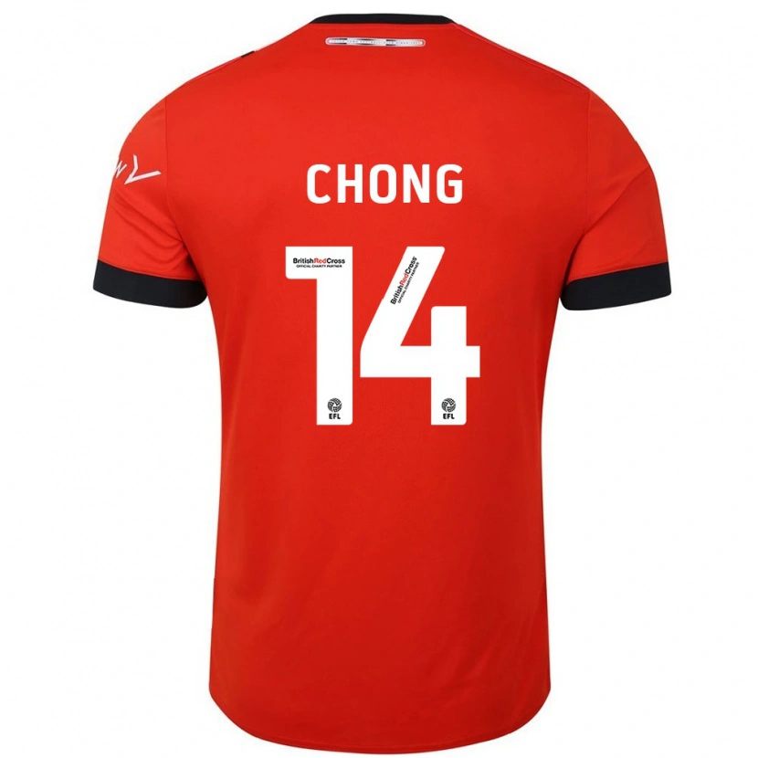 Danxen Donna Maglia Tahith Chong #14 Arancione Nero Kit Gara Home 2024/25 Maglietta