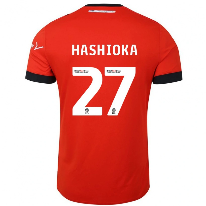 Danxen Donna Maglia Daiki Hashioka #27 Arancione Nero Kit Gara Home 2024/25 Maglietta