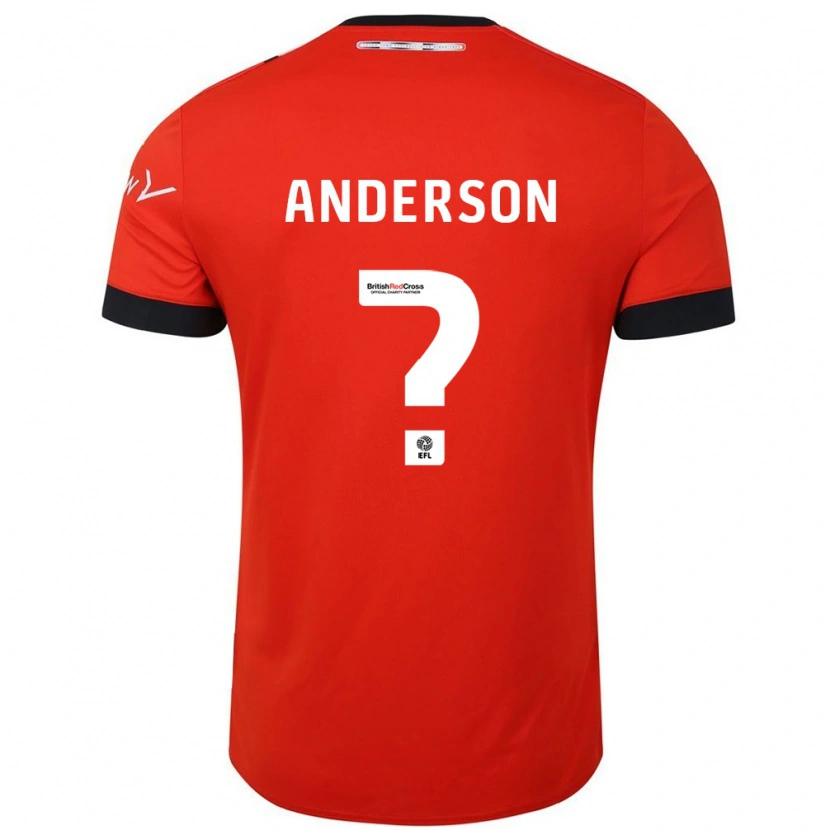 Danxen Donna Maglia Sam Anderson #0 Arancione Nero Kit Gara Home 2024/25 Maglietta