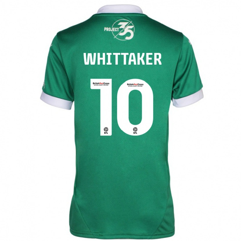 Danxen Donna Maglia Morgan Whittaker #10 Verde Bianco Kit Gara Home 2024/25 Maglietta