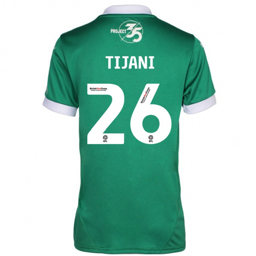 Danxen Donna Maglia Muhamed Tijani #26 Verde Bianco Kit Gara Home 2024/25 Maglietta