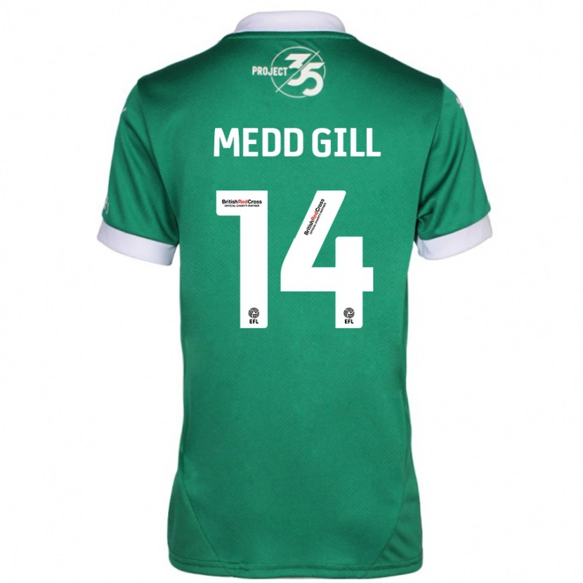 Danxen Donna Maglia Tamsin Medd-Gill #14 Verde Bianco Kit Gara Home 2024/25 Maglietta