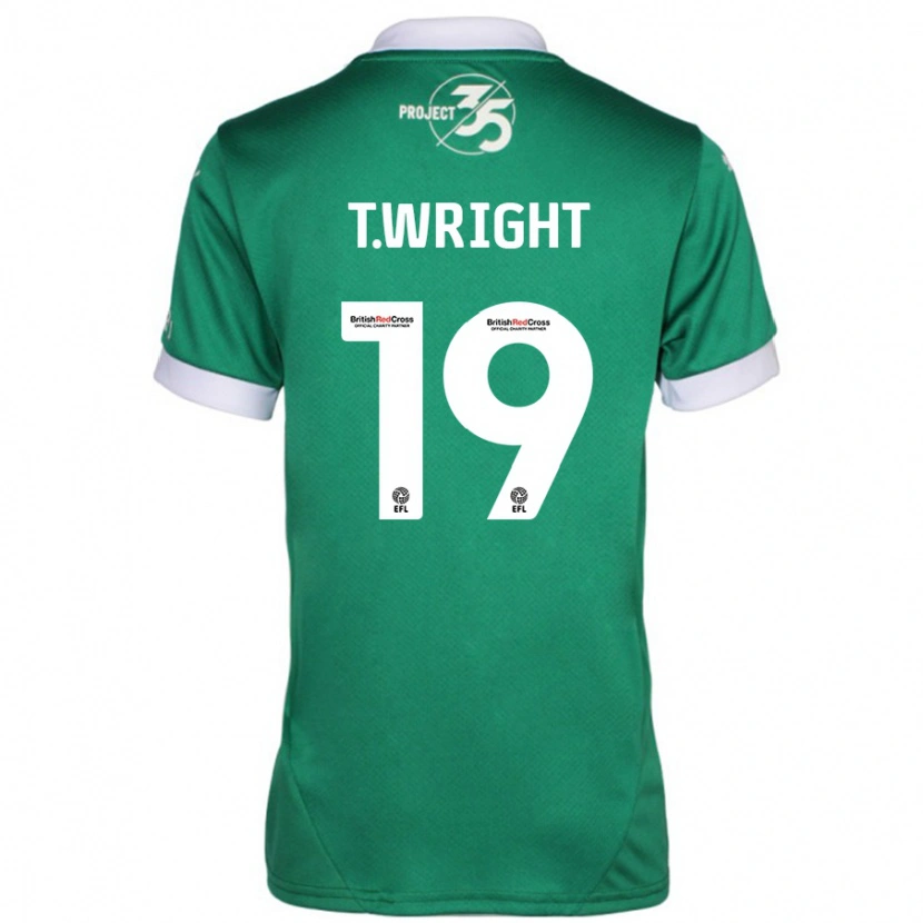 Danxen Donna Maglia Tyreik Wright #19 Verde Bianco Kit Gara Home 2024/25 Maglietta