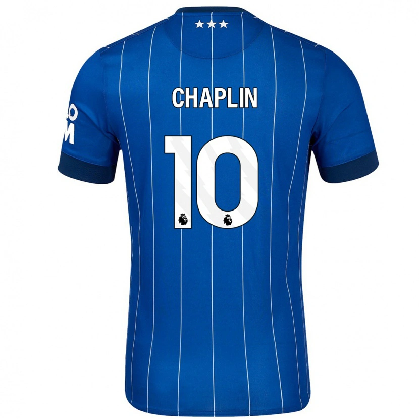 Danxen Donna Maglia Conor Chaplin #10 Blu Navy Kit Gara Home 2024/25 Maglietta