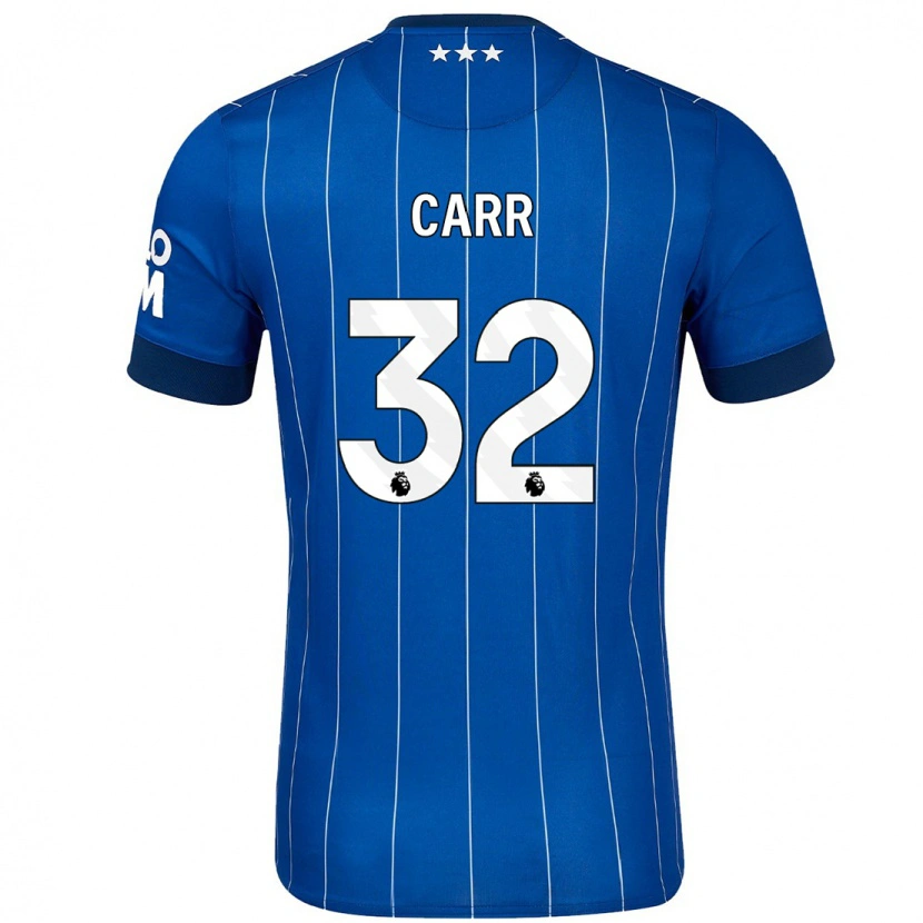 Danxen Donna Maglia Ryan Carr #32 Blu Navy Kit Gara Home 2024/25 Maglietta