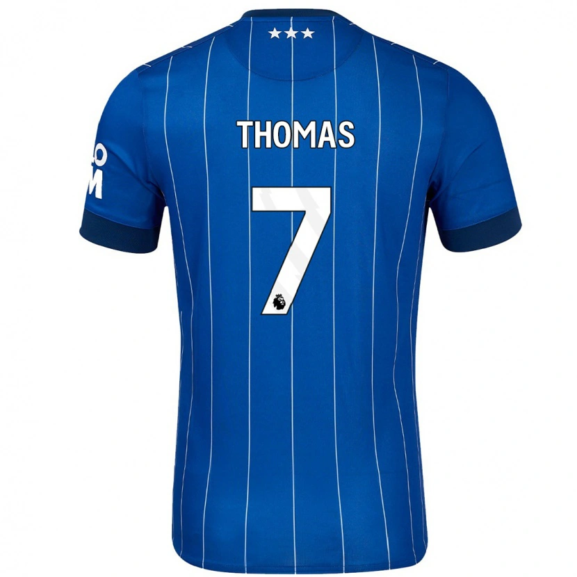 Danxen Donna Maglia Natasha Thomas #7 Blu Navy Kit Gara Home 2024/25 Maglietta