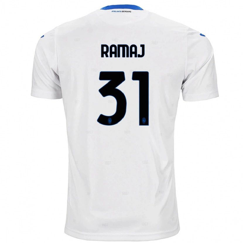 Danxen Donna Maglia Gabriel Ramaj #31 Bianco Kit Gara Away 2024/25 Maglietta