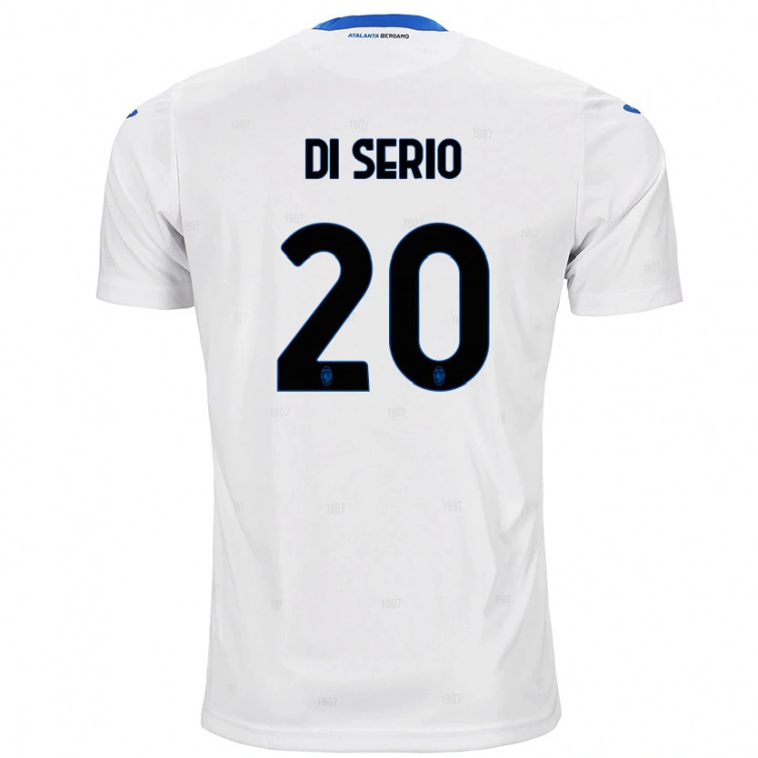 Danxen Donna Maglia Giuseppe Di Serio #20 Bianco Kit Gara Away 2024/25 Maglietta