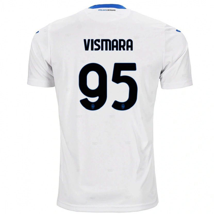 Danxen Donna Maglia Paolo Vismara #95 Bianco Kit Gara Away 2024/25 Maglietta
