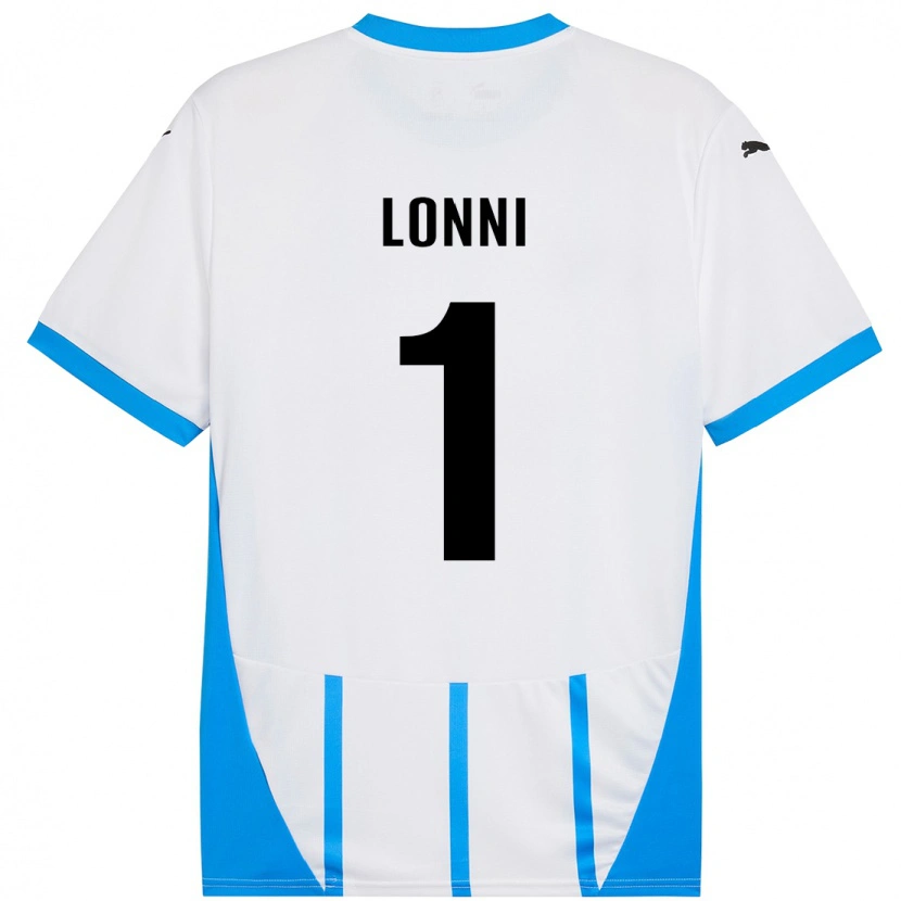 Danxen Donna Maglia Lia Lonni #1 Bianco Blu Kit Gara Away 2024/25 Maglietta